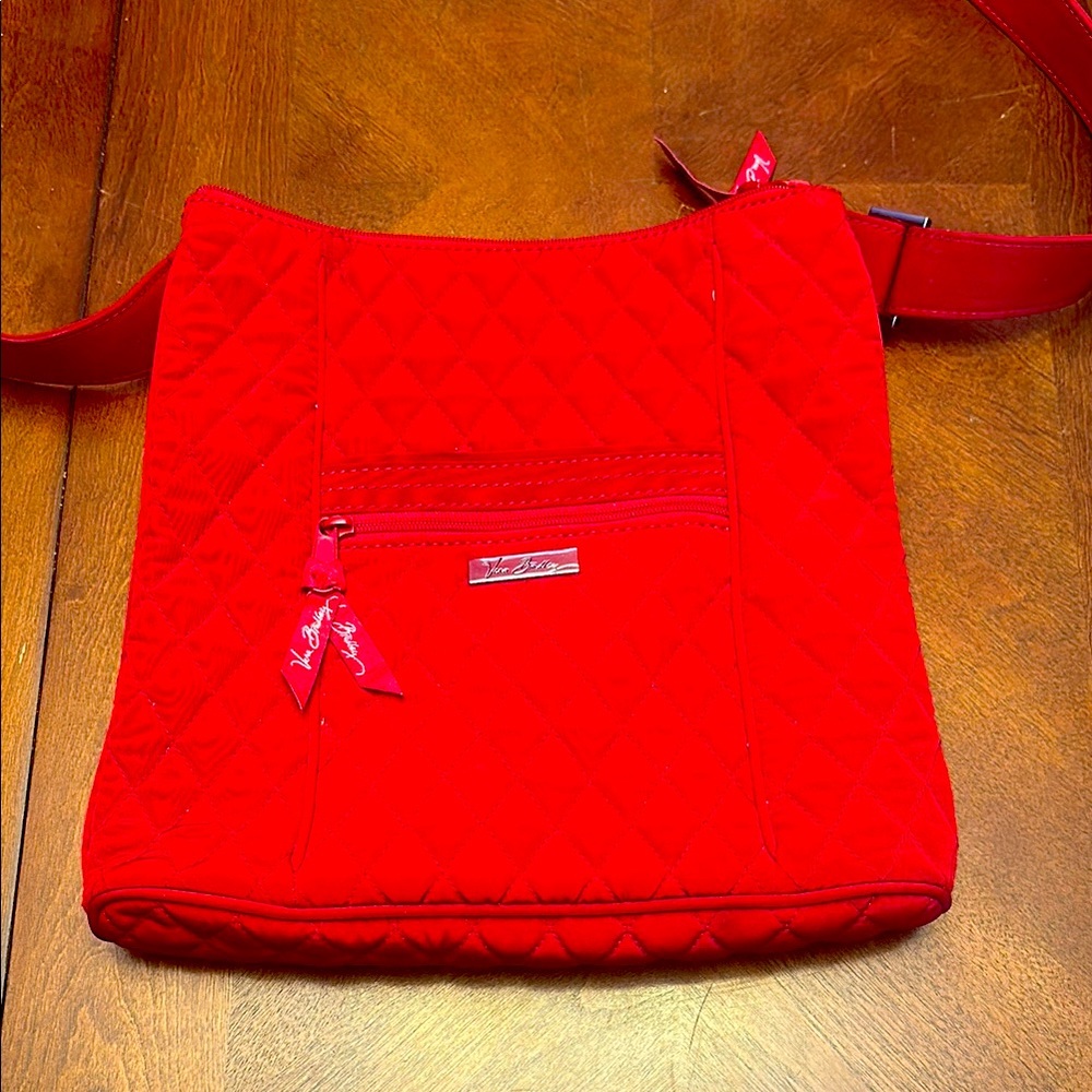 Vera Bradley Red Quilted Crossbody Bag
